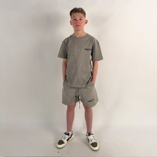 Fear of God Essentials Dark Oatmeal Summer Set Kids