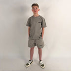 Fear of God Essentials Dark Oatmeal Summer Set Kids
