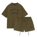 Fear of God Essentials FW24 Olive Summer Set