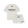 Fear of God Essentials Light Oatmeal Summer Set Kids