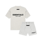 Fear of God Essentials Light Oatmeal Summer Set Kids