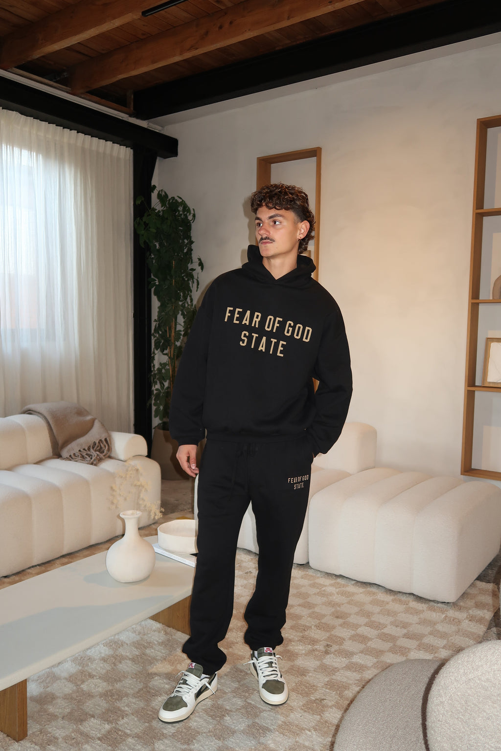 Fear of God Essentials FW24 Black Yellow State Full set